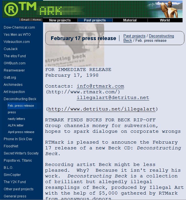 www.rtmark.com, 1996-2002